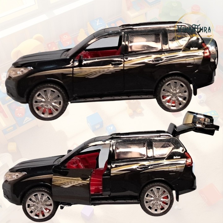 Black Urban Cruiser Die-Cast Car Model with Openable Parts