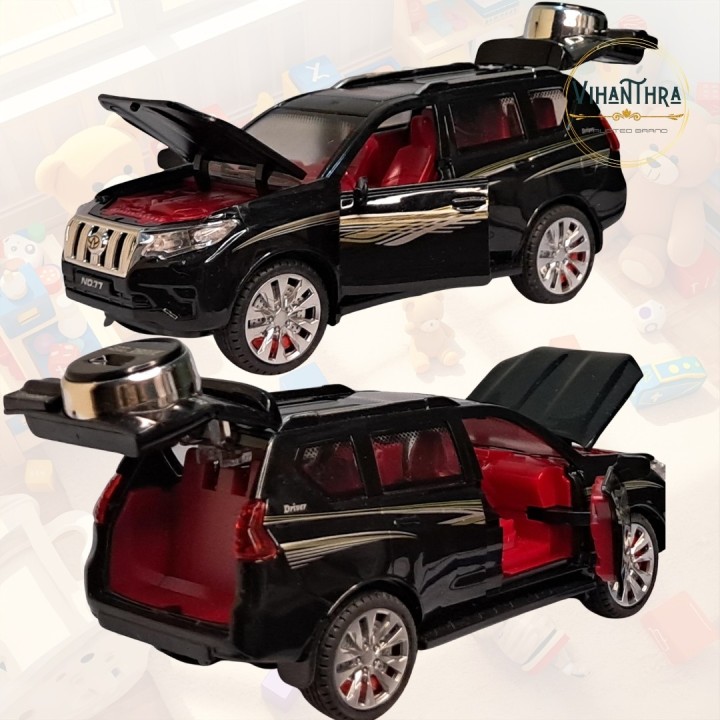 Black Urban Cruiser Die-Cast Car Model with Openable Parts