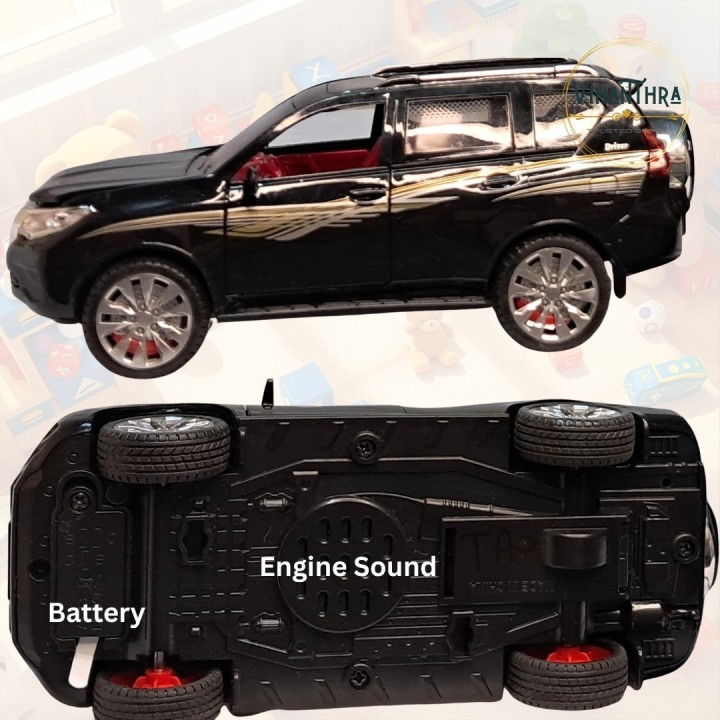 Black Urban Cruiser Die-Cast Car Model with Openable Parts