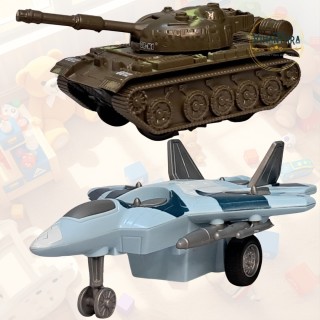 Ultimate Military Vehicle Toy Combo Pack – Tank & Fighter Jet | Action Toy Set for Kids Ages 3+