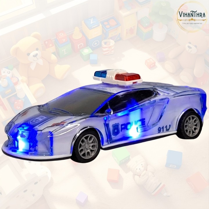 Police & Fire Rescue Emergency Vehicle Toy 3-in-1 Set