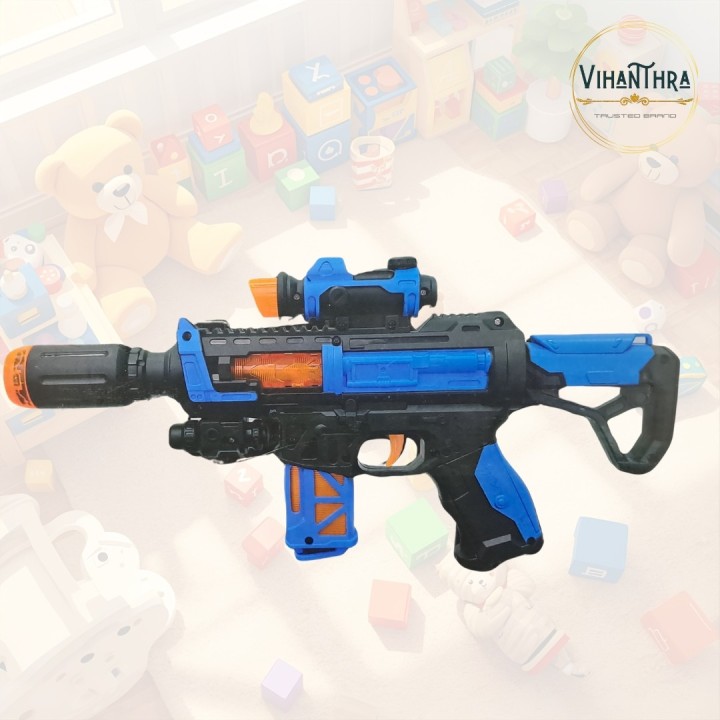 Kataria Shooting Elite Blaster Toy Gun for Kids with Light, Music, Smoke & Vibrate Function - KT-9079