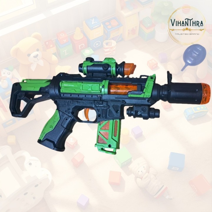 Kataria Shooting Elite Blaster Toy Gun for Kids with Light, Music, Smoke & Vibrate Function - KT-9079