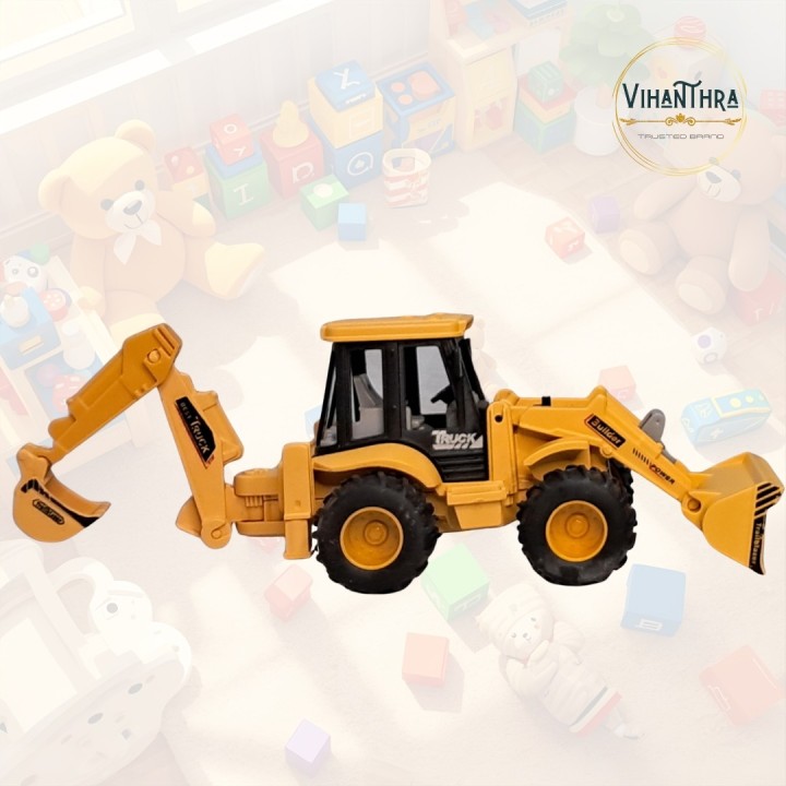 Construction JCB Backhoe Loader Toy | JCB Moving Parts & Realistic Design | Durable Push & Play Vehicle