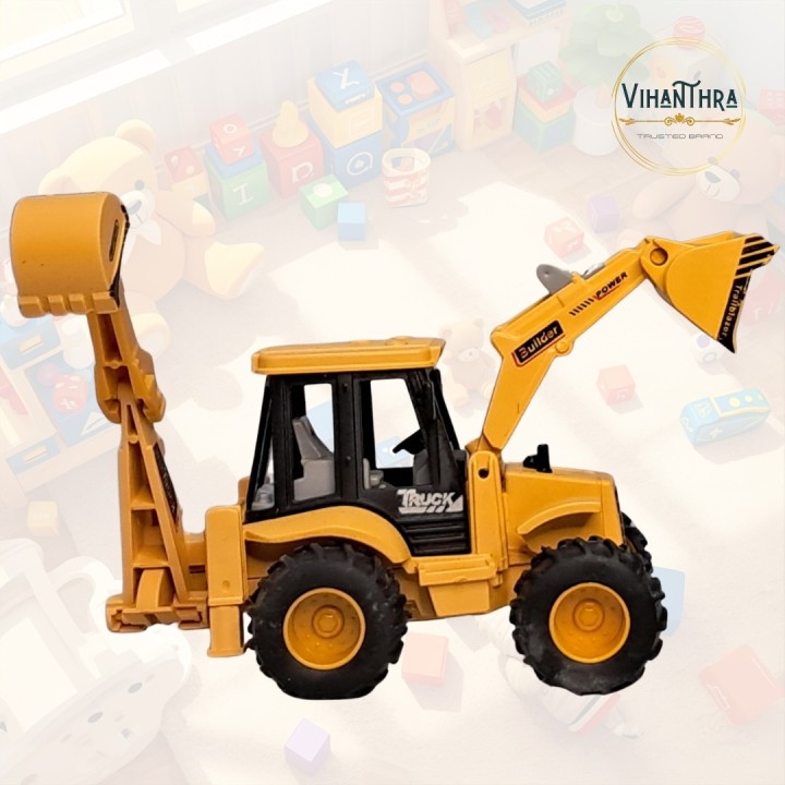 Construction JCB Backhoe Loader Toy | JCB Moving Parts & Realistic Design | Durable Push & Play Vehicle