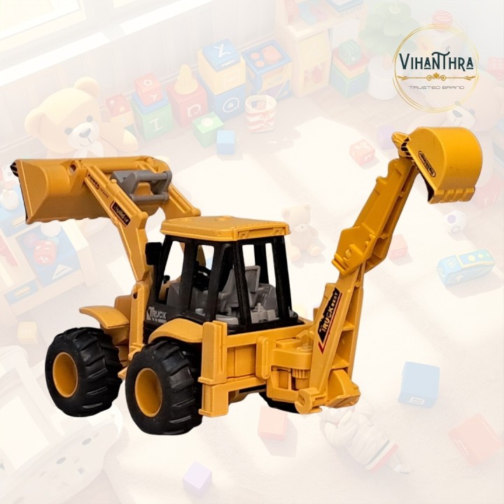 Construction JCB Backhoe Loader Toy | JCB Moving Parts & Realistic Design | Durable Push & Play Vehicle
