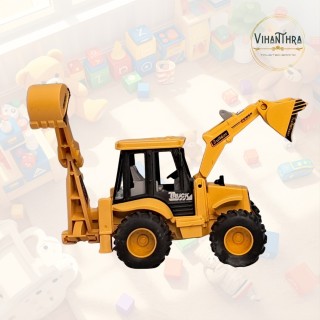 Farm Tractor with Trolley + JCB Backhoe Loader Toy Combo | Heavy Vehicles Construction & Farm Playset