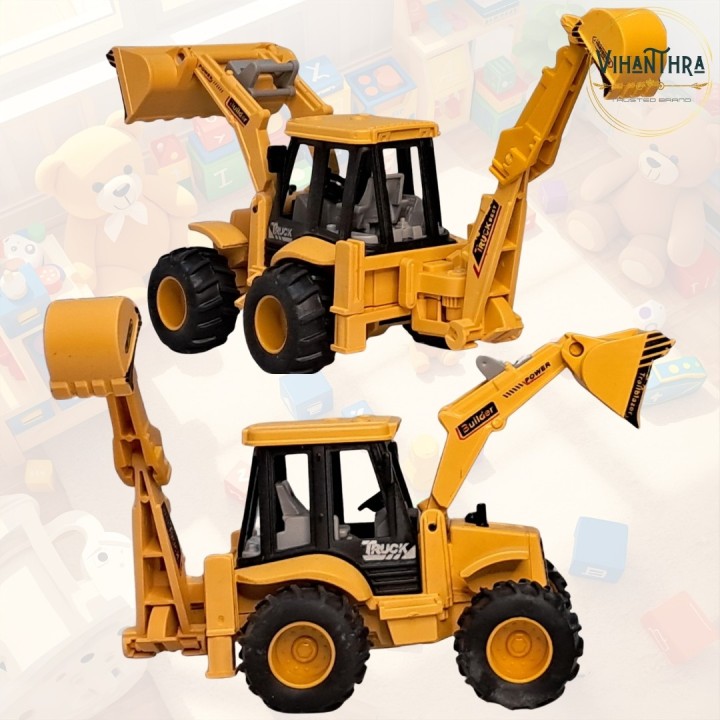 Construction Trio – JCB, Dumper Truck & Cement Mixer Toy Vehicles