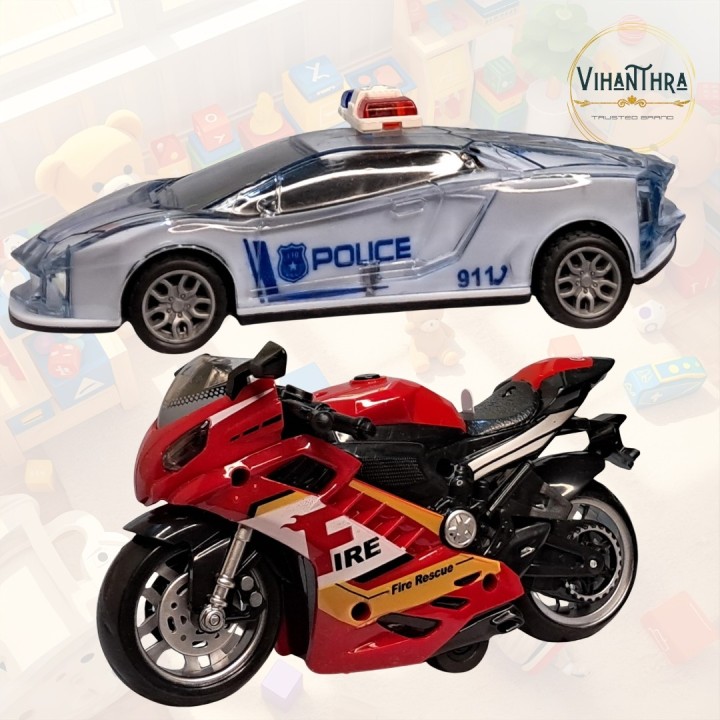 Police Power Pack – Police Car & Bike Combo